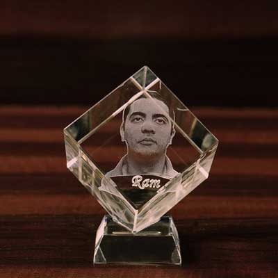 "Crystal cut cube 3d - Click here to View more details about this Product